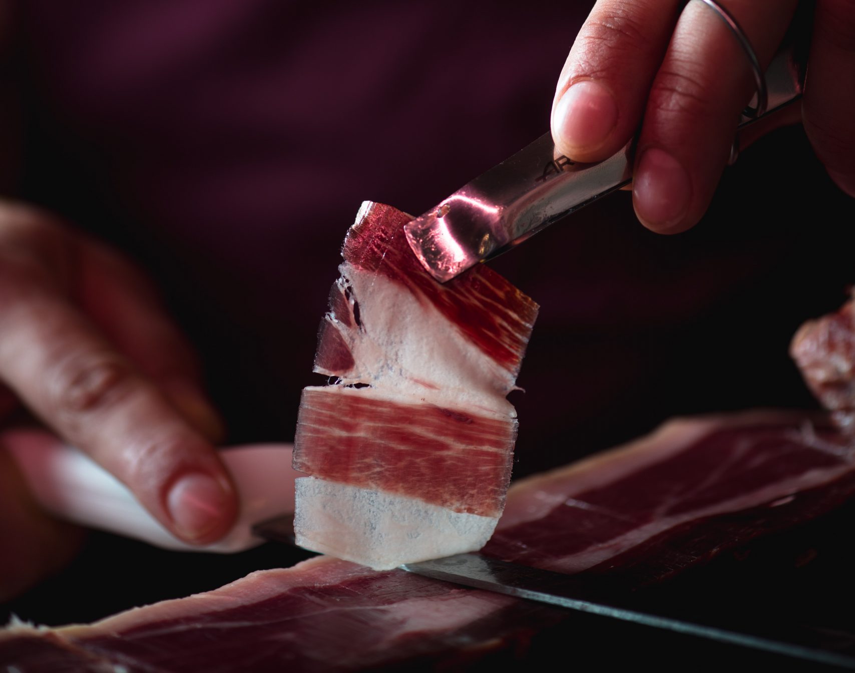 Loncheado del jamón ibérico