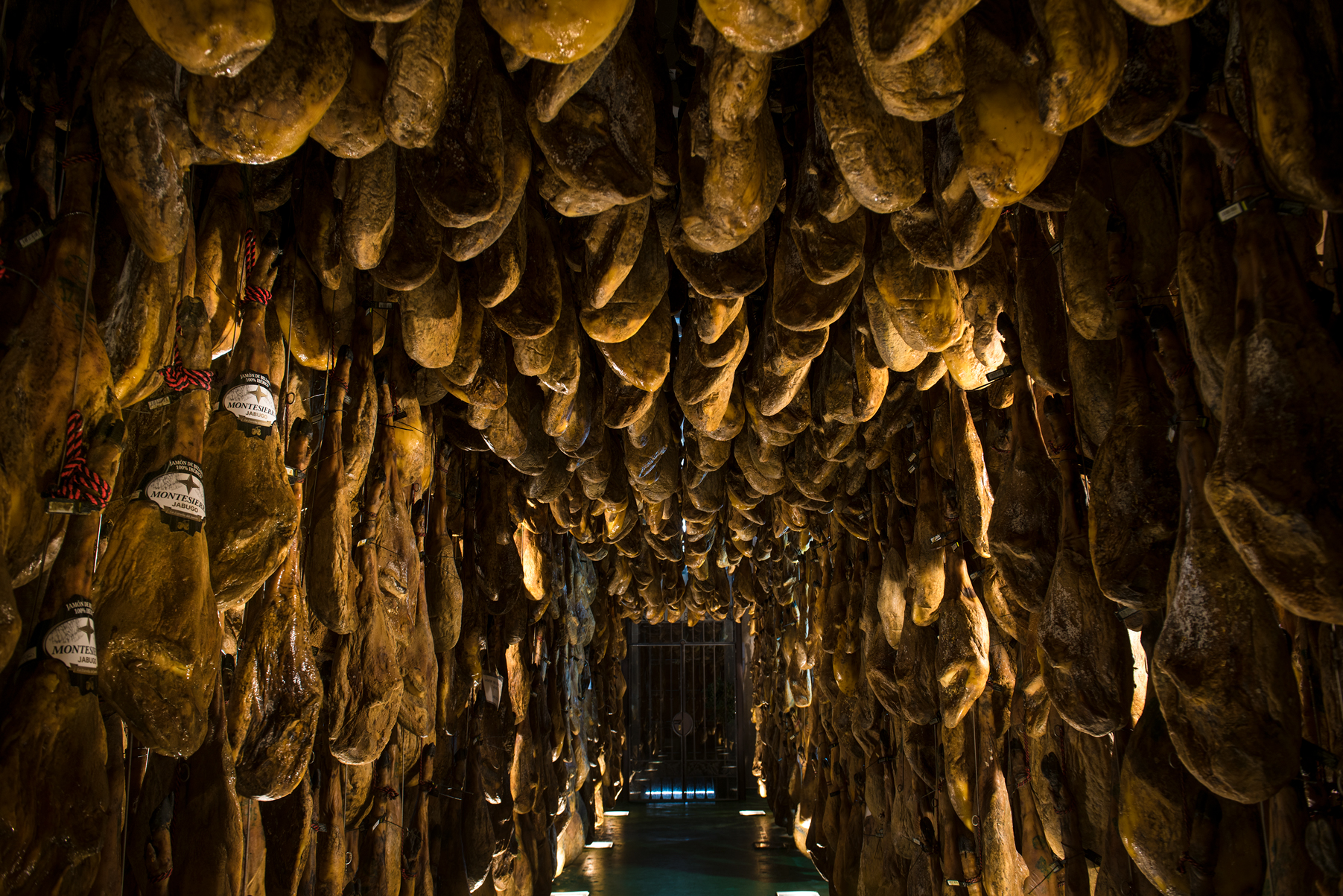 Curación de los jamones ibéricos